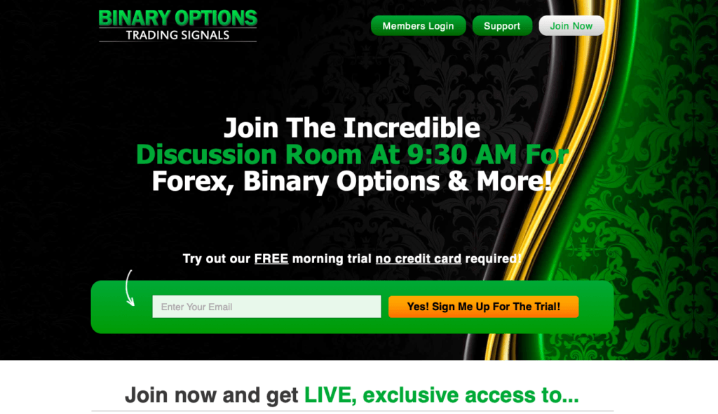 Binary Options Home Page.