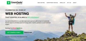 greengeeks home page 