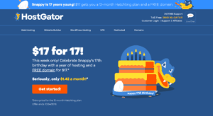 Hostgator homepage