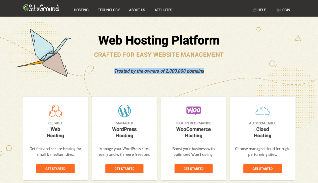 SiteGround Homepage