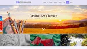 Paint Basket Online Paint lessons home page.